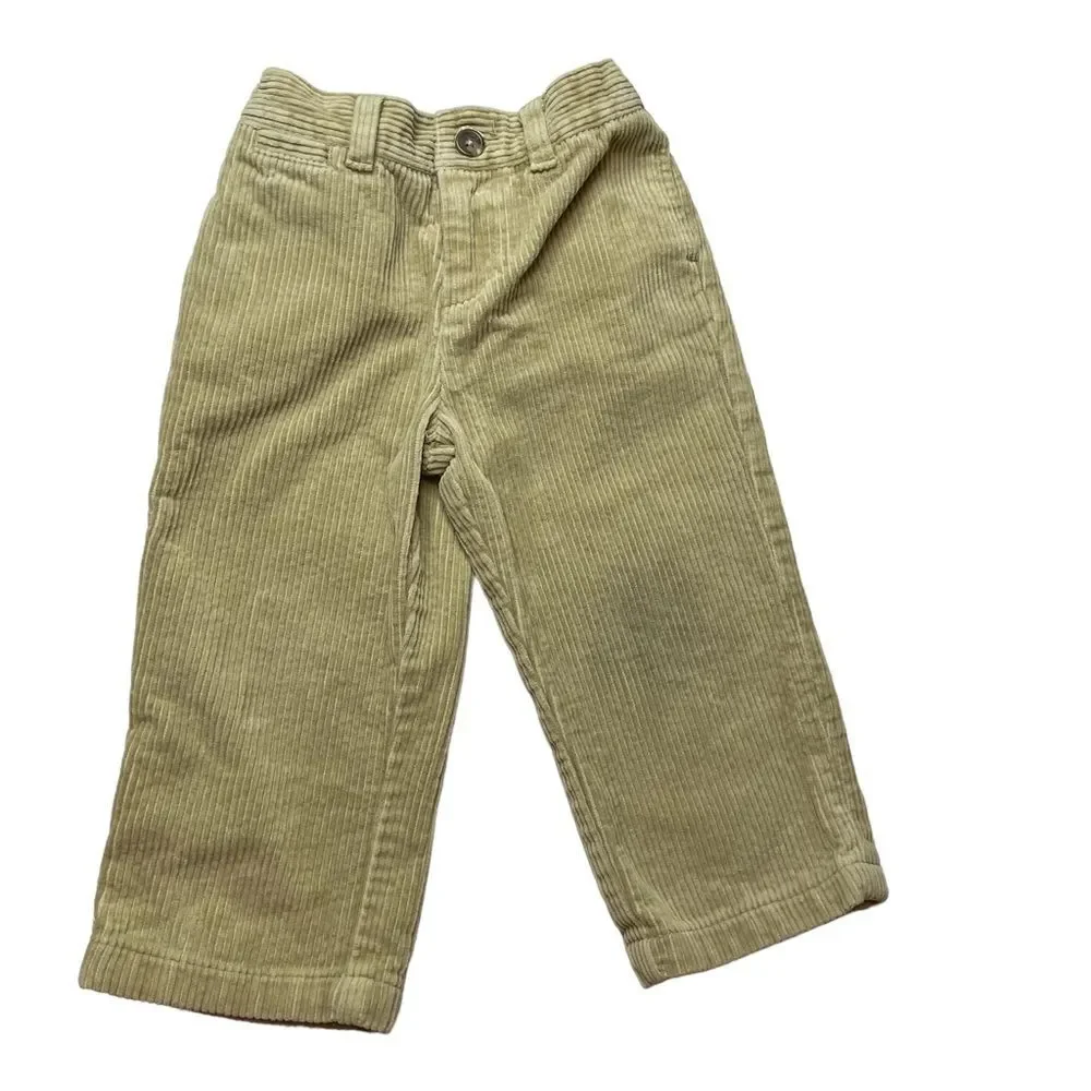 Polo Ralph Lauren Boys Corduroy Tan Pants Trousers Size 24 Months